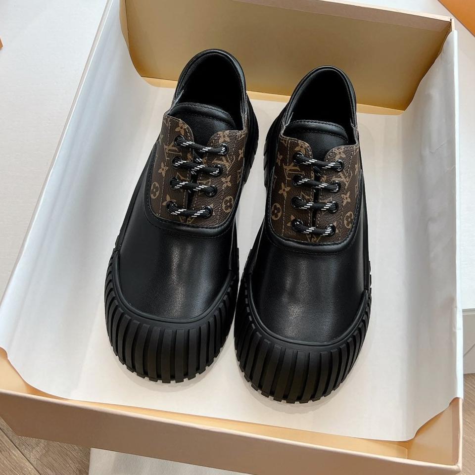 LV ARCHLIGHT SKATE SNEAKER IN BLACK MIX CHOCOLATE BROWN MONOGRAM CALFSKIN