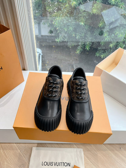 LV ARCHLIGHT SKATE SNEAKER IN BLACK MIX CHOCOLATE BROWN MONOGRAM CALFSKIN
