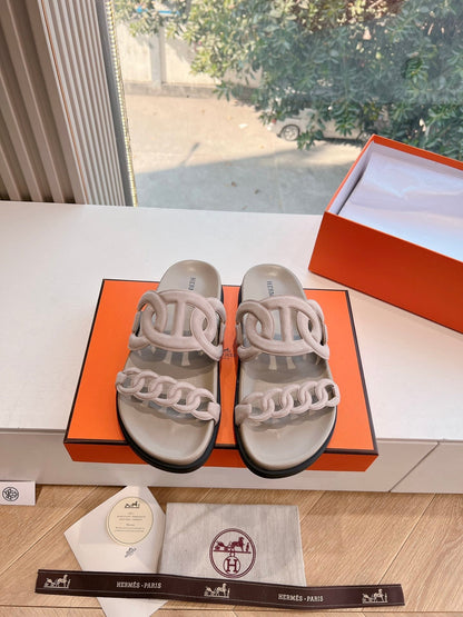 EXTRA SANDAL IN NUDE BEIGE CALFSKIN