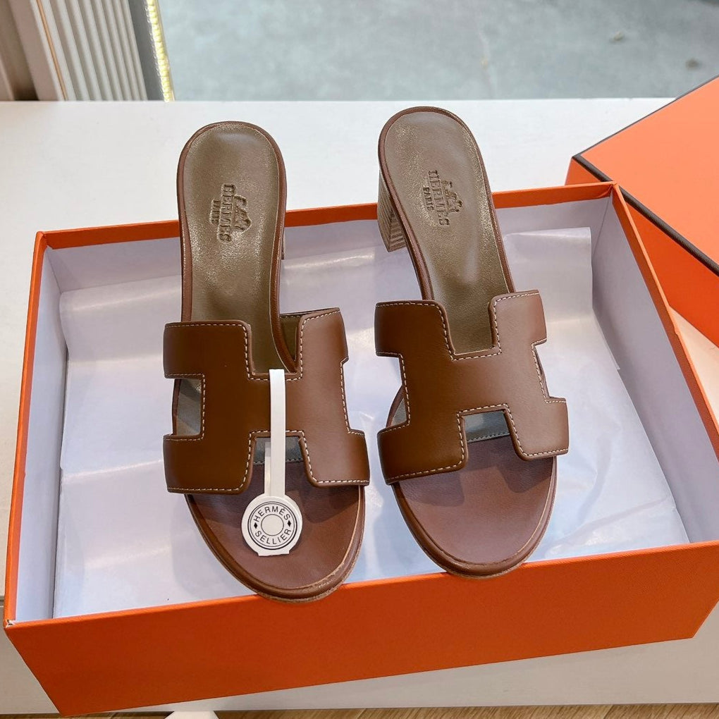 0ASIS SANDAL IN CHOCOLATE BROWN CALFSKIN