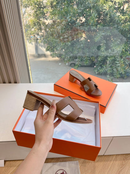 0ASIS SANDAL IN CHOCOLATE BROWN CALFSKIN