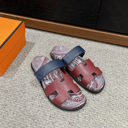 CHYPRE SANDAL BURNT UMBER CALFSKIN UNIQUE