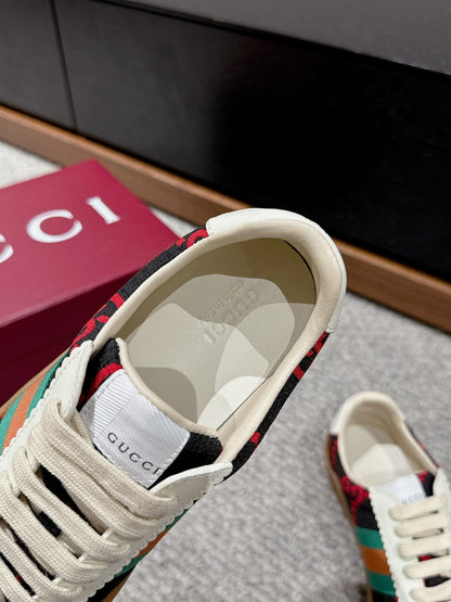 GG & ADIDAS SNEAKER BROWN FABRIC