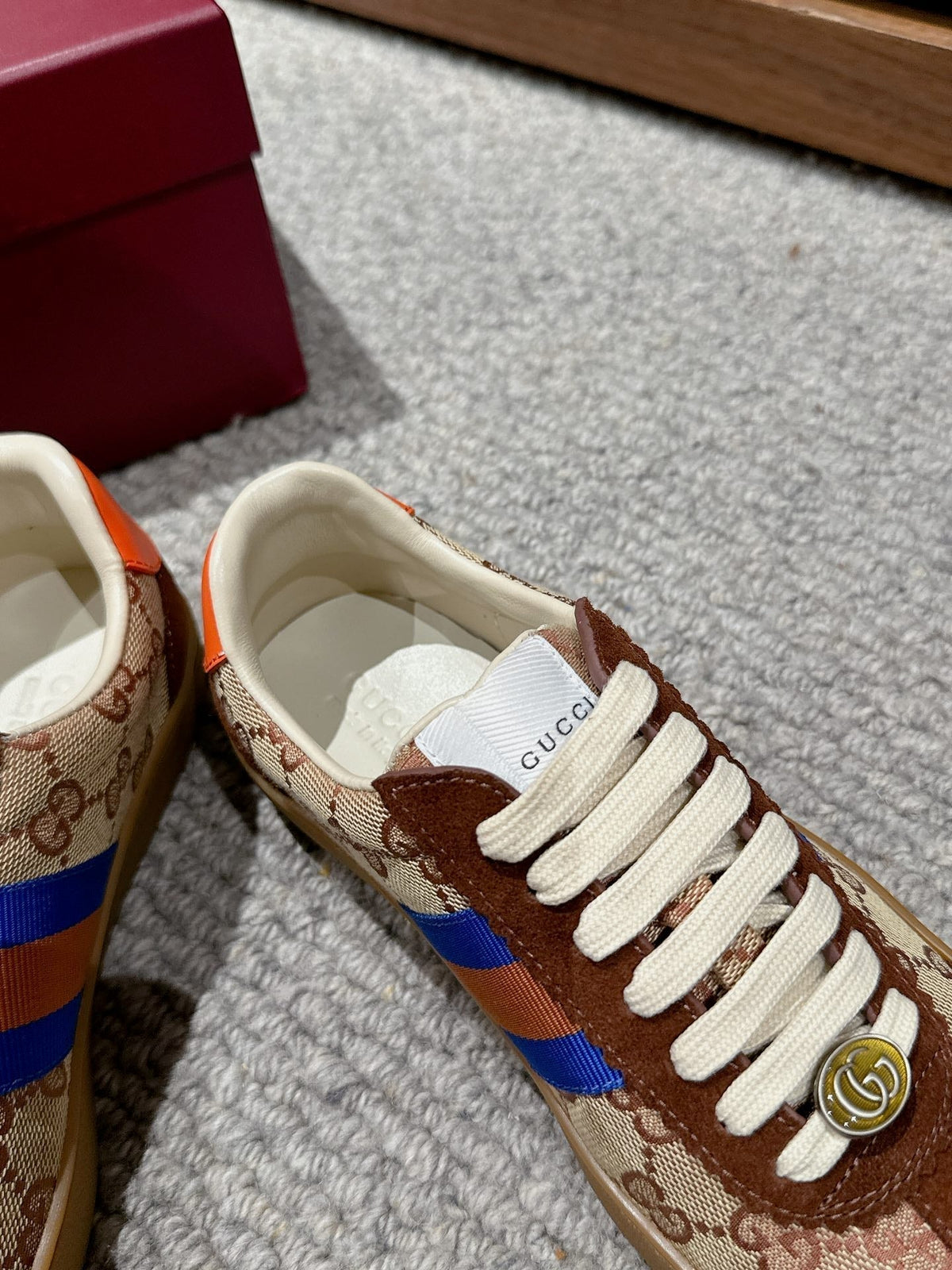 GG & ADIDAS GAZELLE SNEAKER BROWN SUEDE