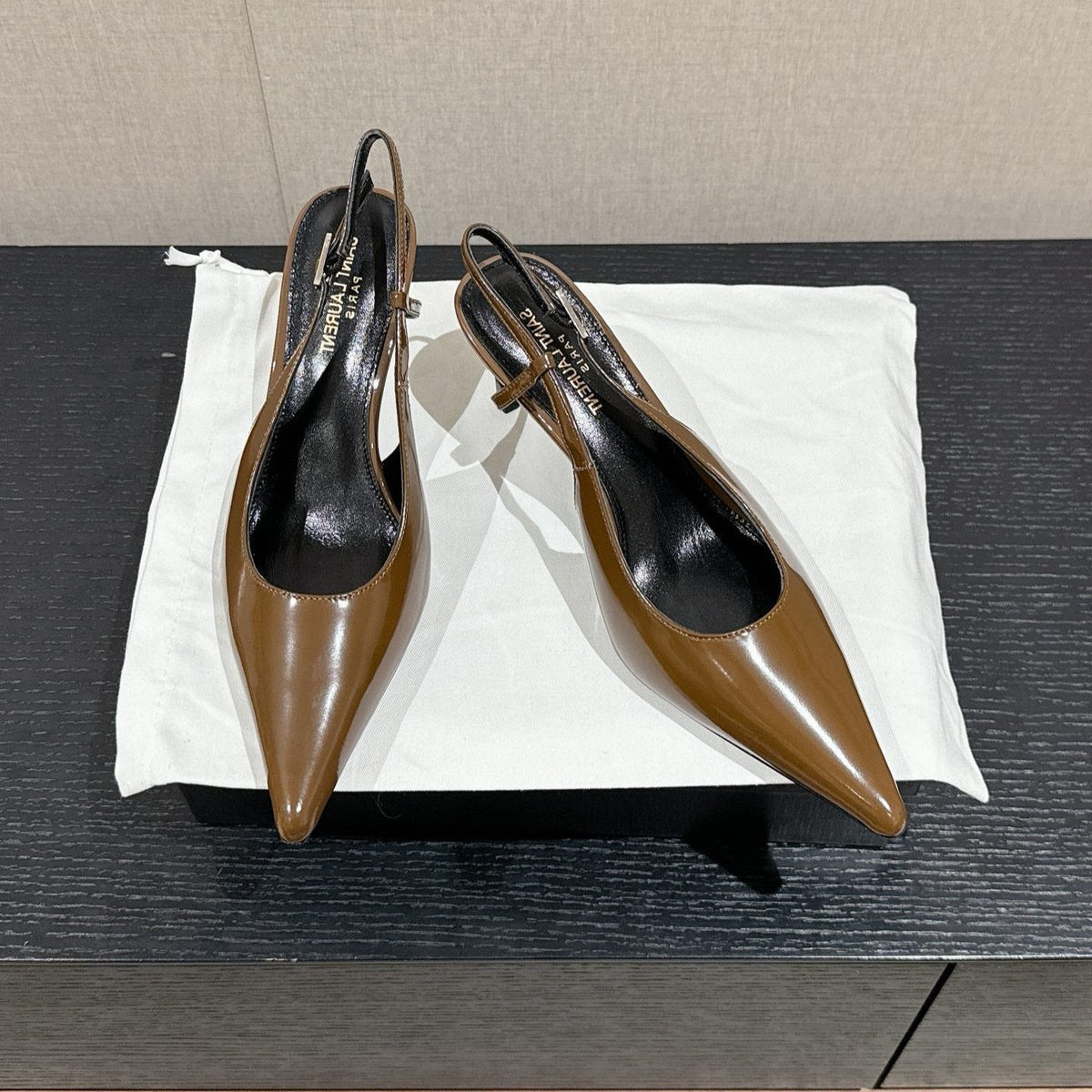 SL CHERISH SLINGBACK 75 CAMEL CALFSKIN