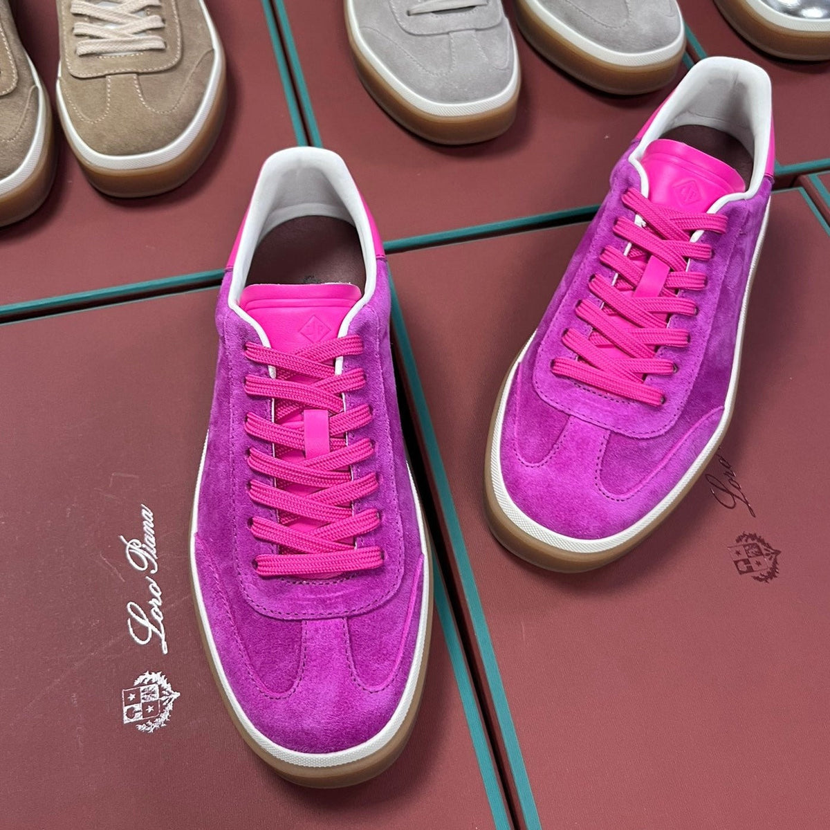 LP TENNIS WALK SNEAKERS BARBIE PINK CALFSKIN