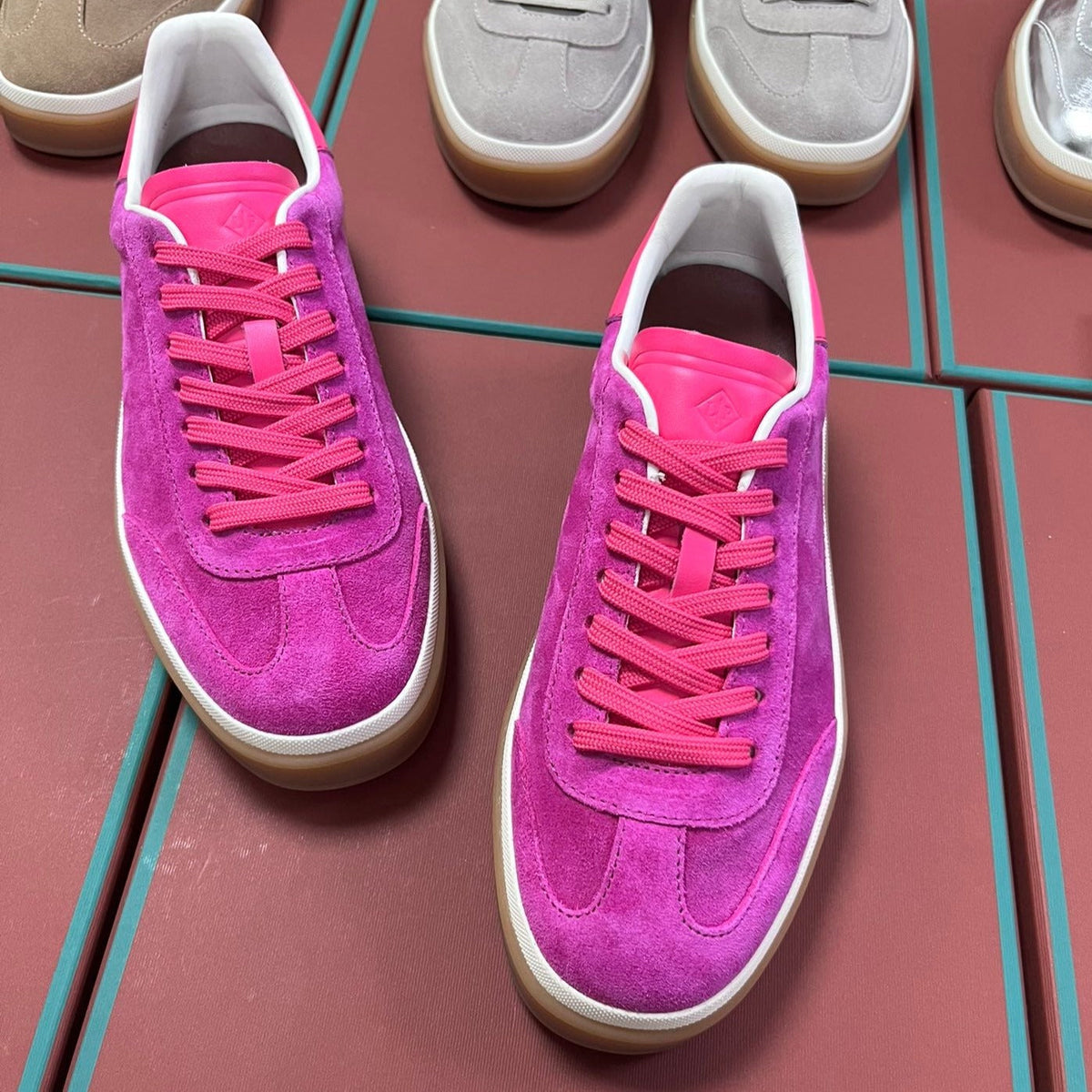 LP TENNIS WALK SNEAKERS BARBIE PINK CALFSKIN