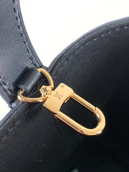 ALL IN BB BAG 18 IN BLACK EMBOSSED COWHIDE