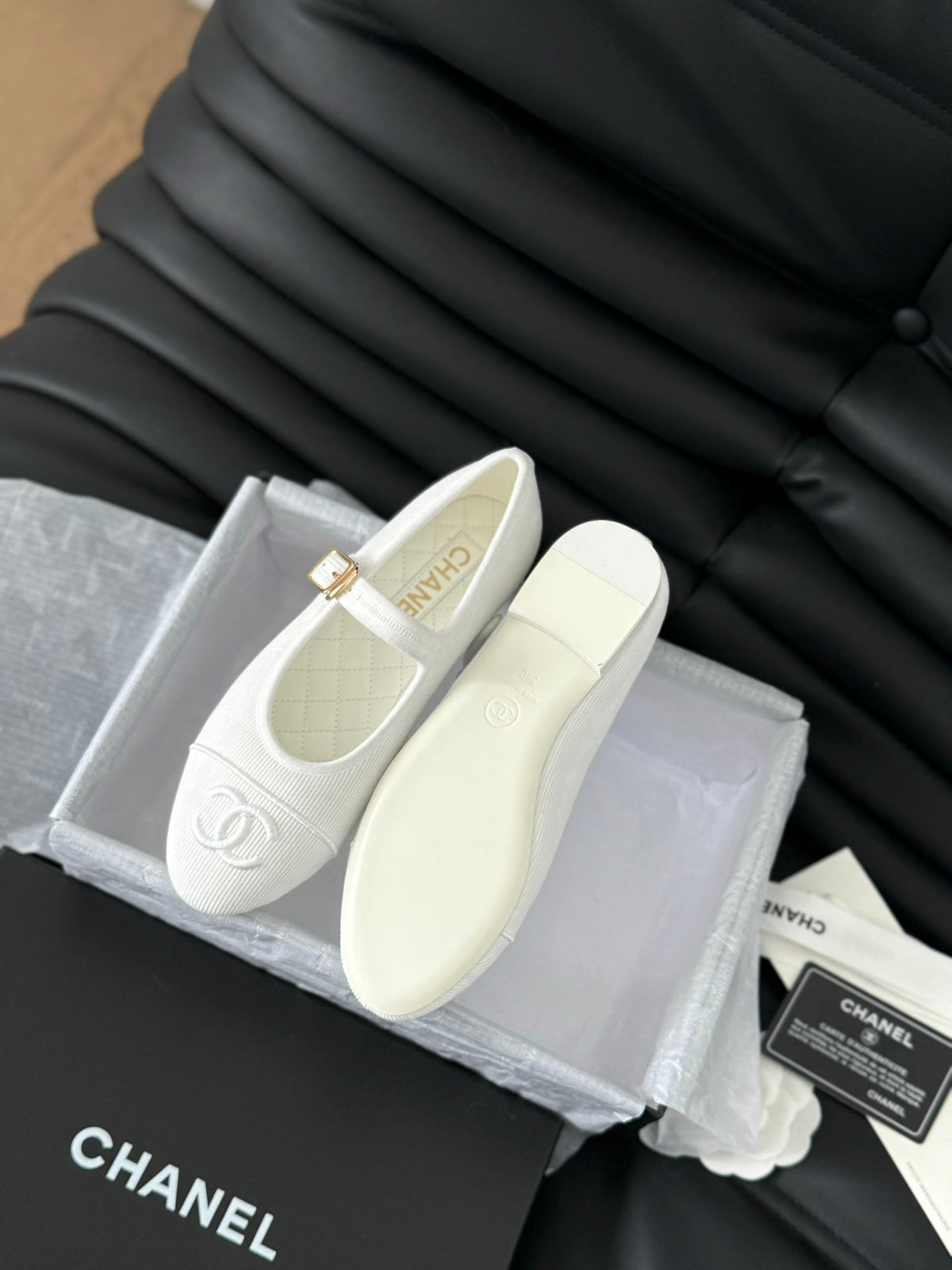 MARY JANE SHOES WHITE CORDUROY TWILL FABRIC