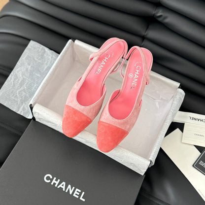 CLASSIC HIGH SLINGBACK LIGHT PINK SUEDE