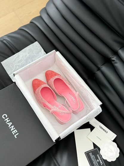 CLASSIC HIGH SLINGBACK LIGHT PINK SUEDE
