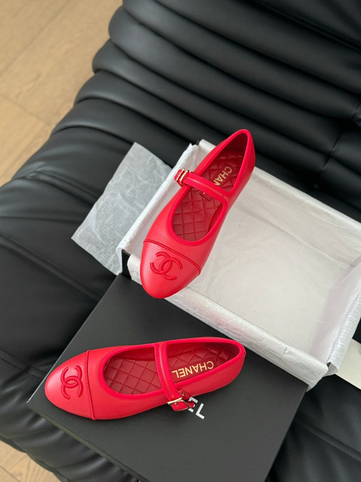 MARY JANE SHOES IN ROSE RED LAMBSKIN