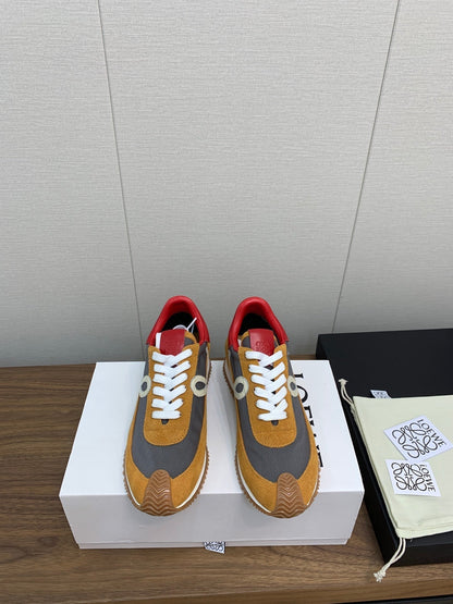 LW FLOW RUNNER SNEAKER BRONZE-ANCHOR SUEDE