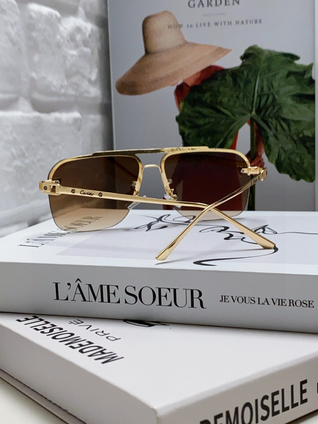 PANTHÈRE SQUARE FRAME SUNGLASSES 543534 IN METAL