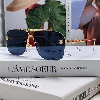 PANTHÈRE SQUARE FRAME SUNGLASSES 543534 IN METAL