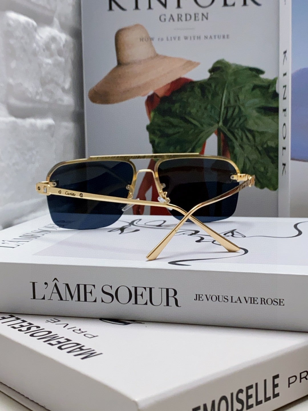 PANTHÈRE SQUARE FRAME SUNGLASSES 543534 IN METAL