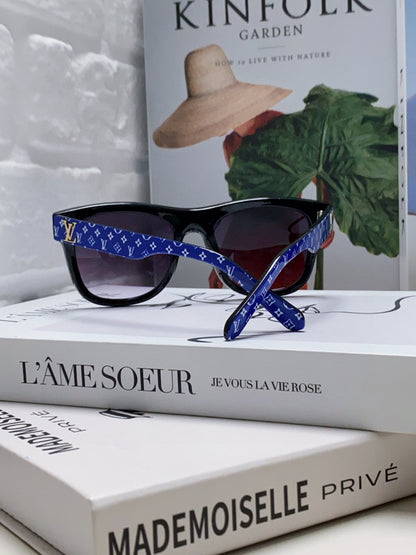 MONOGRAM SUNGLASS 581385 IN BLUE ACETATE FRAME