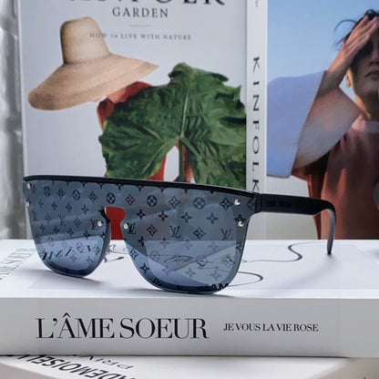 WAIMEA SUNGLASSES 581362 IN BLACK ACETATE MONOGRAM ON LENS