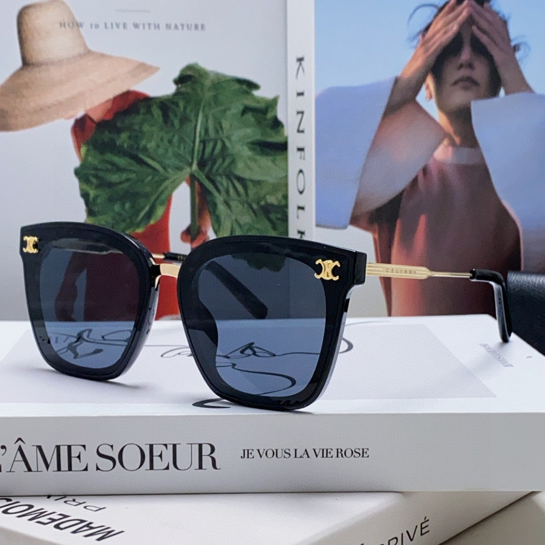TRIOMPHE SUNGLASSES 548591 IN BLACK ACETATE