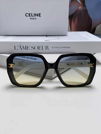 TRIOMPHE SUNGLASSES 548593 IN BLACK AND WHITE ACETATE