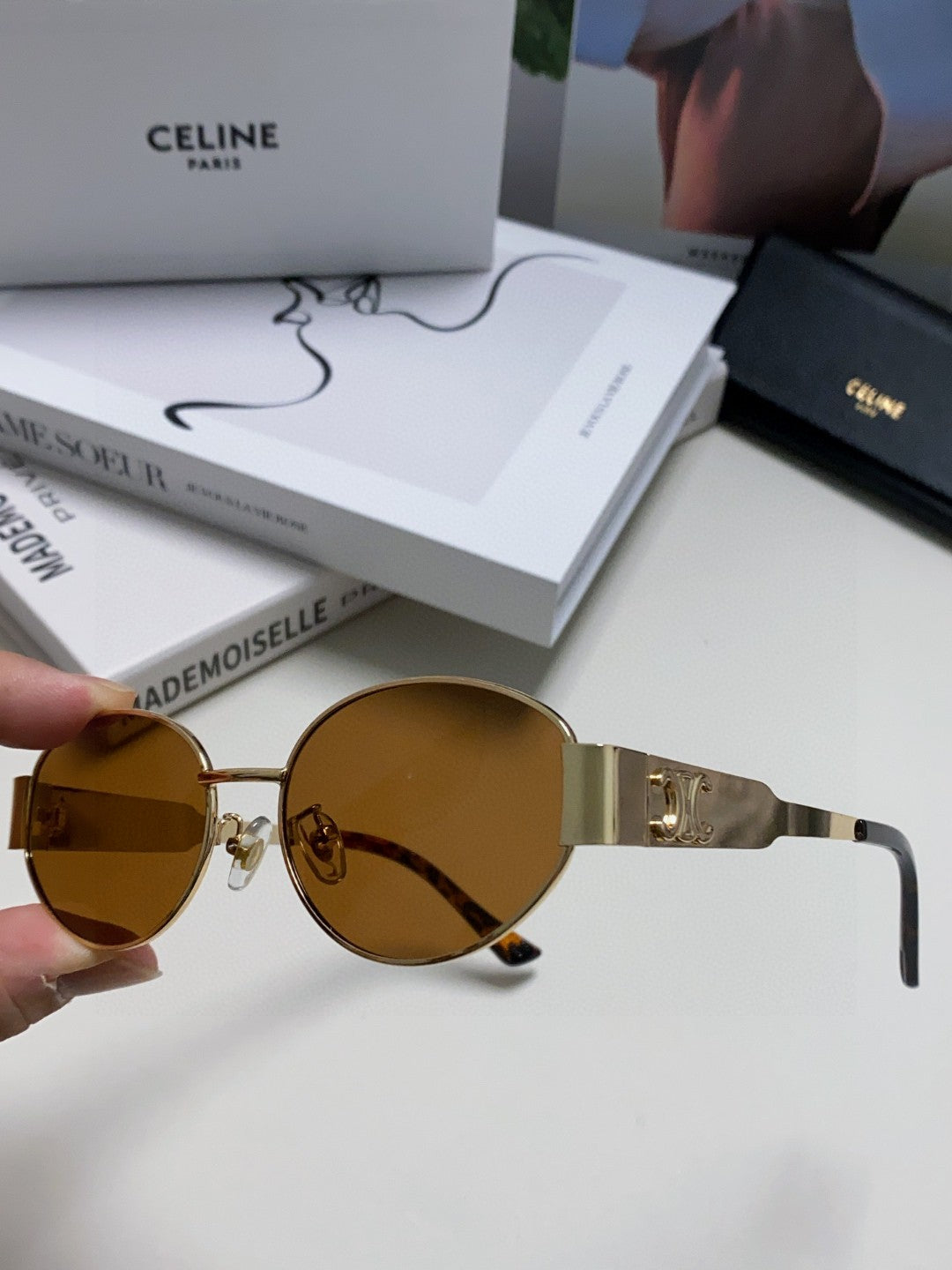 TRIOMPHE SUNGLASSES 548597 IN METAL