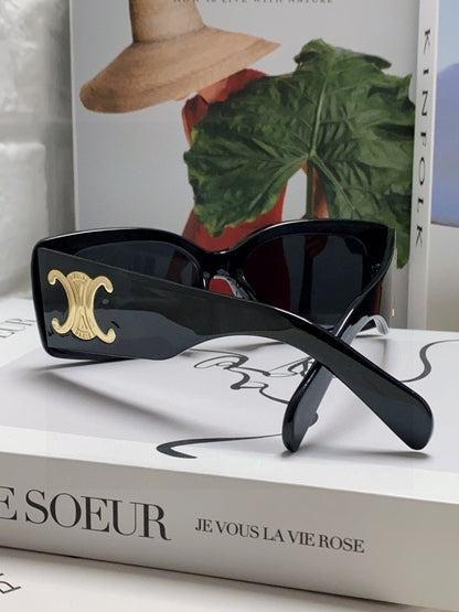TRIOMPHE SUNGLASSES 548602 IN BLACK ACETATE