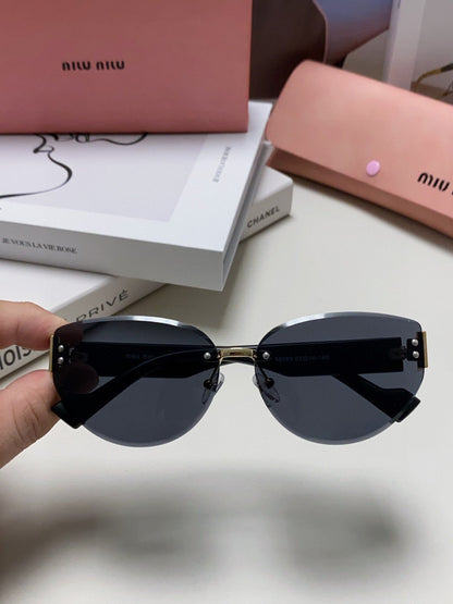 LOGO SUNGLASSES 513013 IN BLACK ACETATE