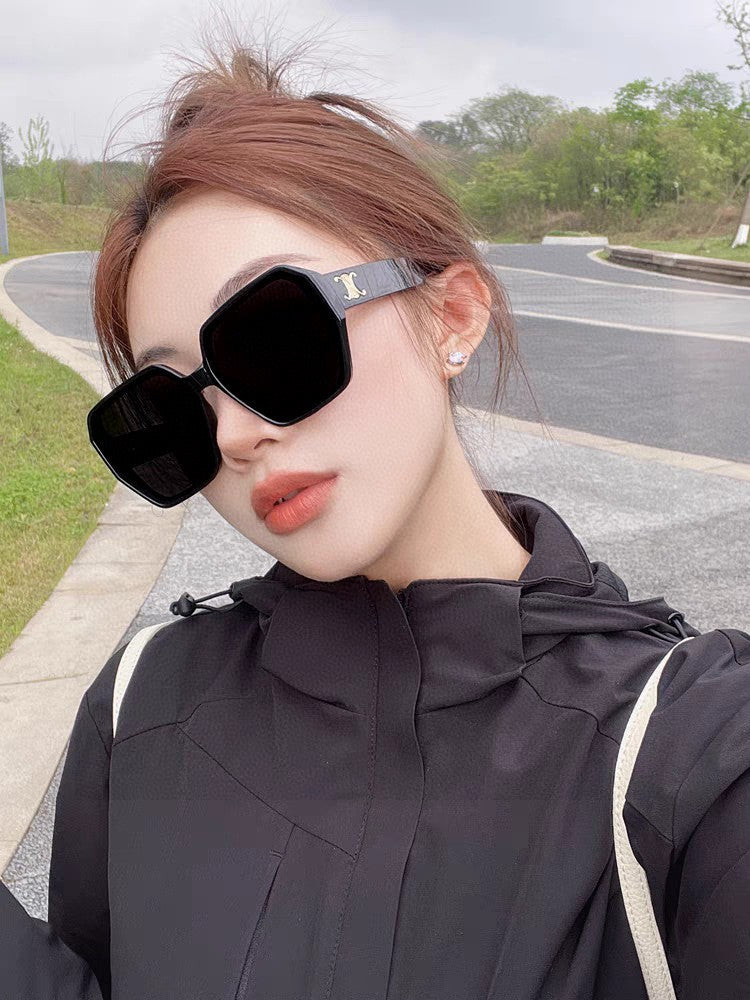 TRIOMPHE SUNGLASSES 552772 IN BLACK ACETATE