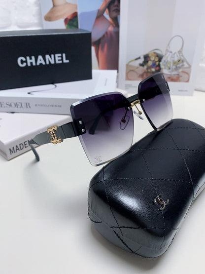 SQUARE SUNGLASSES 632893 IN BLACK ACETATE GRAY SMOKE LENSES