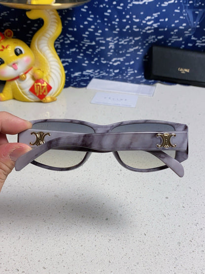 TRIOMPHE SUNGLASS 566217 IN MARBLED EFFECT ACETATE