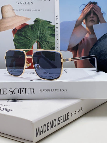 SQUARE FRAME SUNGLASSES 570213 IN METAL