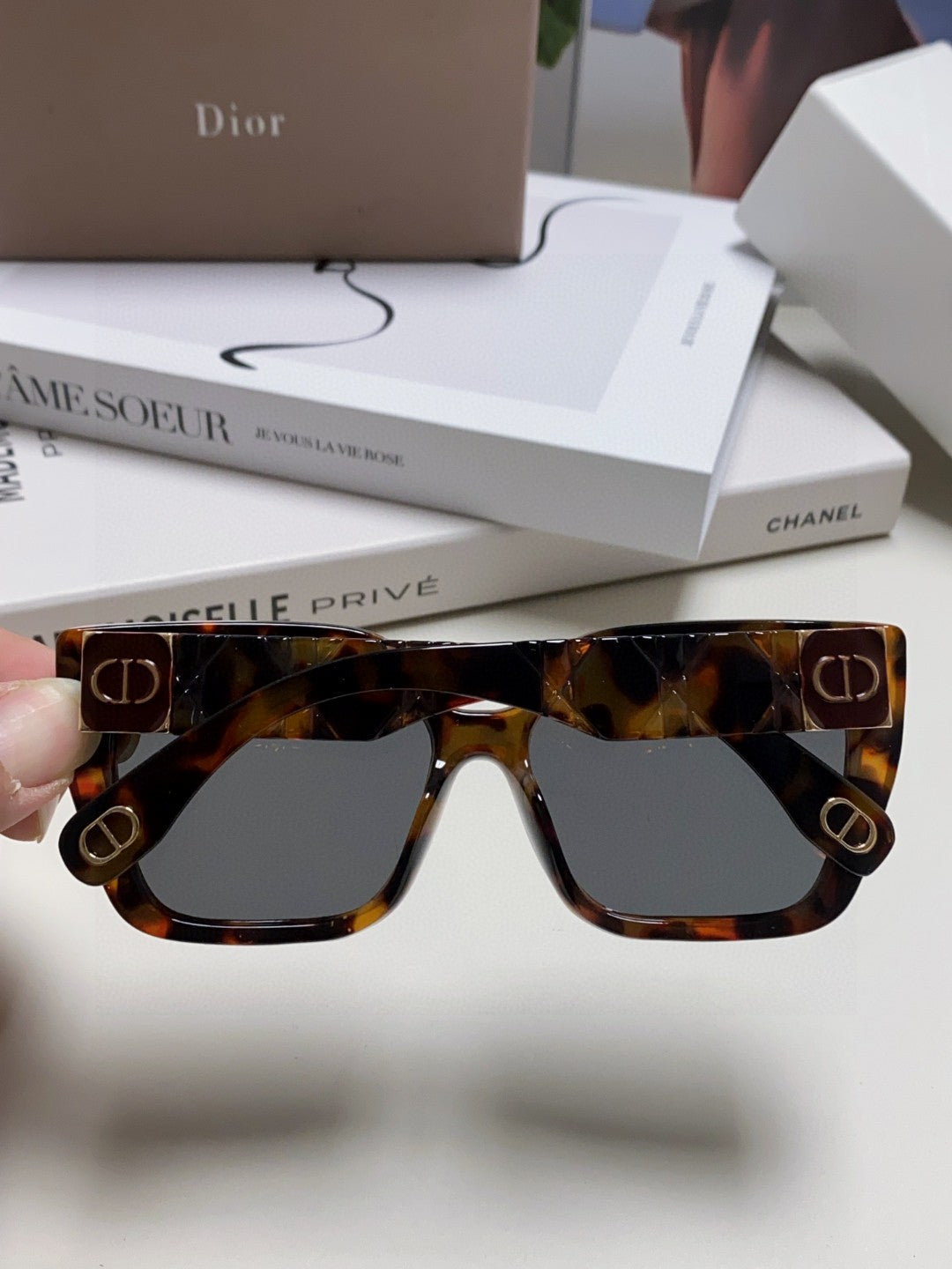LADY 95.22 S2F SUNGLASS 571585 IN HAVANA ACETATE GREY LENSES