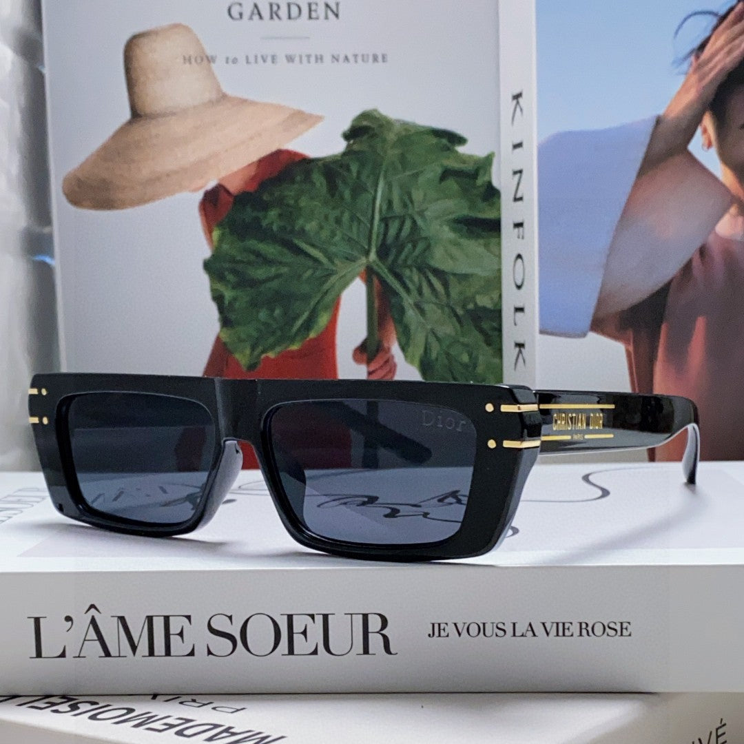SIGNATURE SUNGLASS 571588 IN BLACK ACETATE