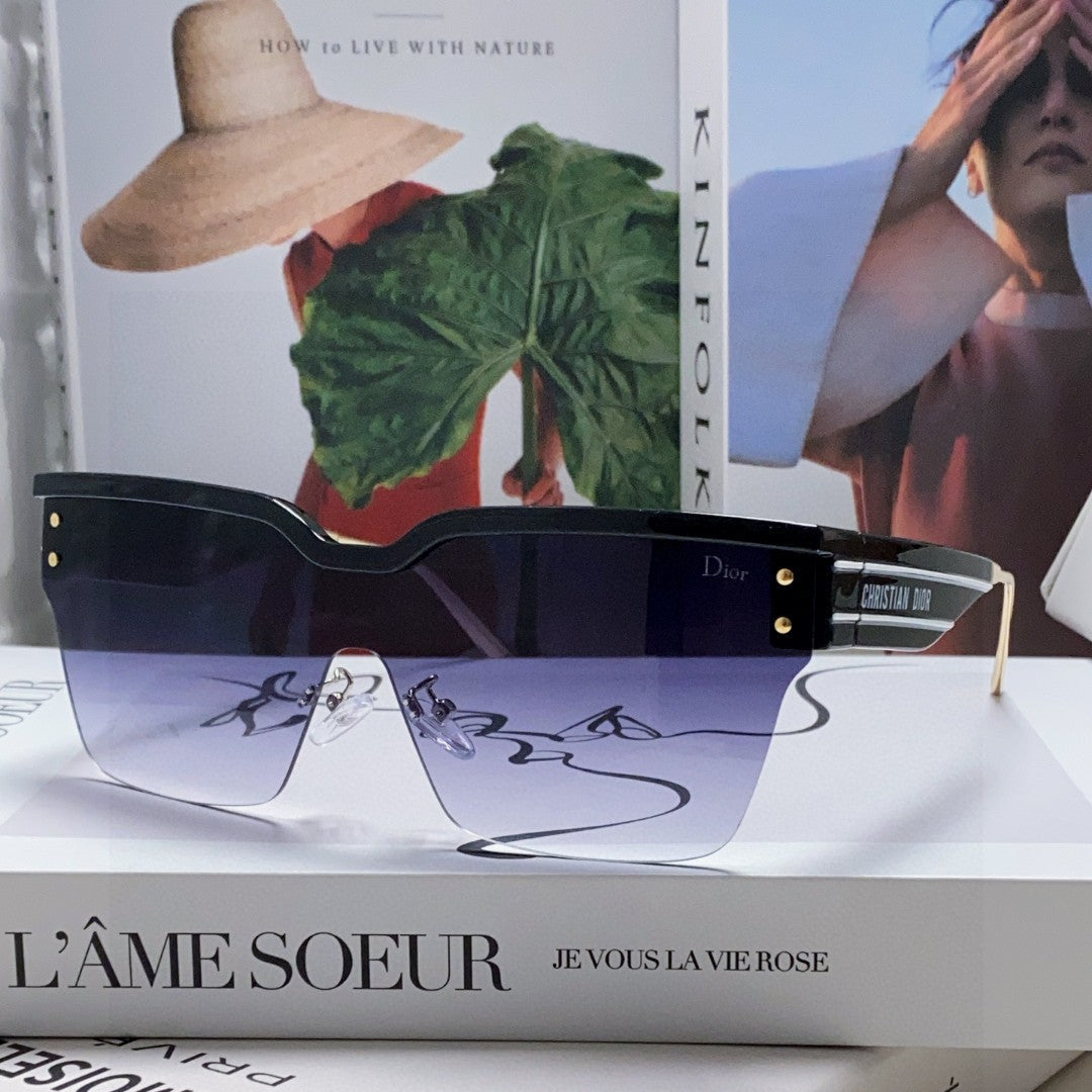 OBLIQUE SUNGLASS 571601 IN BLACK METAL