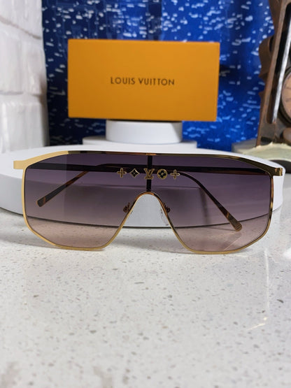 GOLDEN MASK SUNGLASSES 582732 IN GOLD METAL DARK GREY SMOKE LENSES