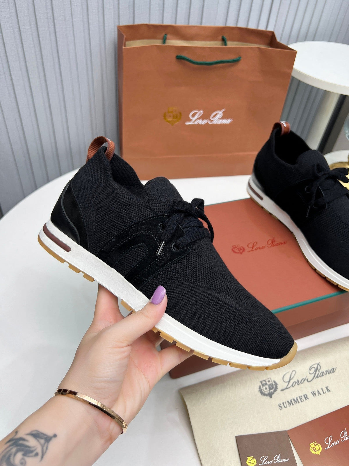 LP 360 FLEXY WALK SNEAKER BLACK FABRICS
