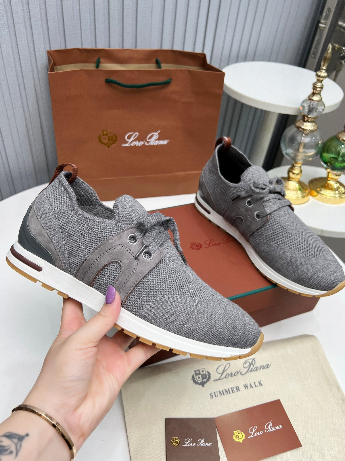 LP 360 FLEXY WALK SNEAKER GRAY FABRICS