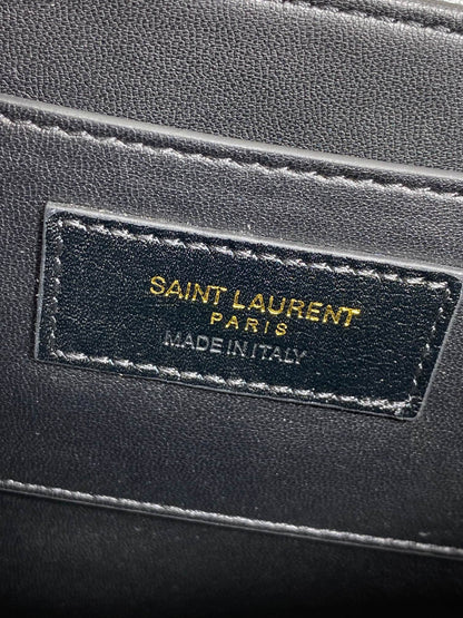 SOLFERINO SMALL SATCHEL 19 IN DARK GREY CALFSKIN GOLD HARDWARE