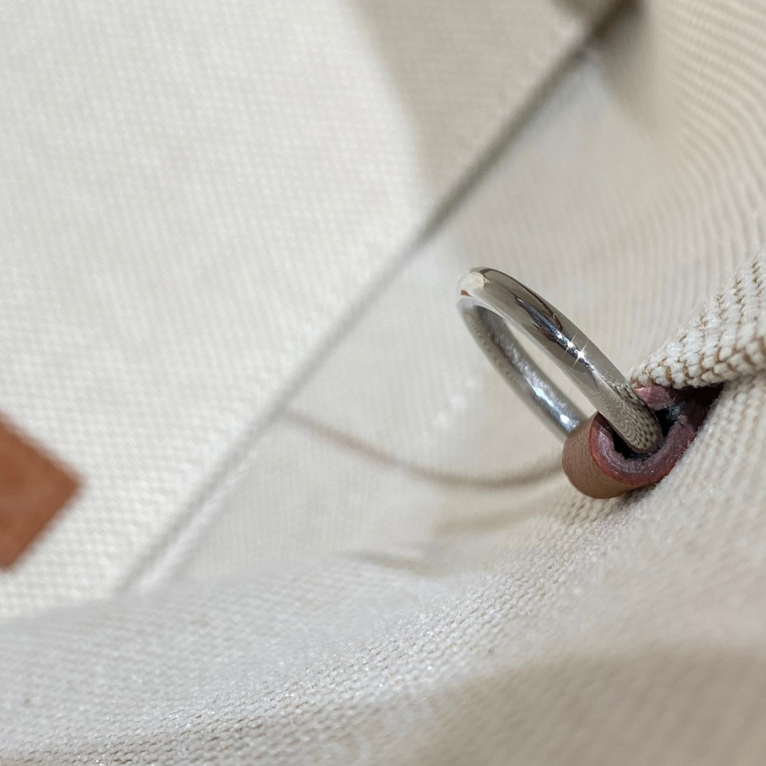 STEEPLE 28 BAG IN COLORFUL CANVAS AND BROWN SWIFT LEATHER