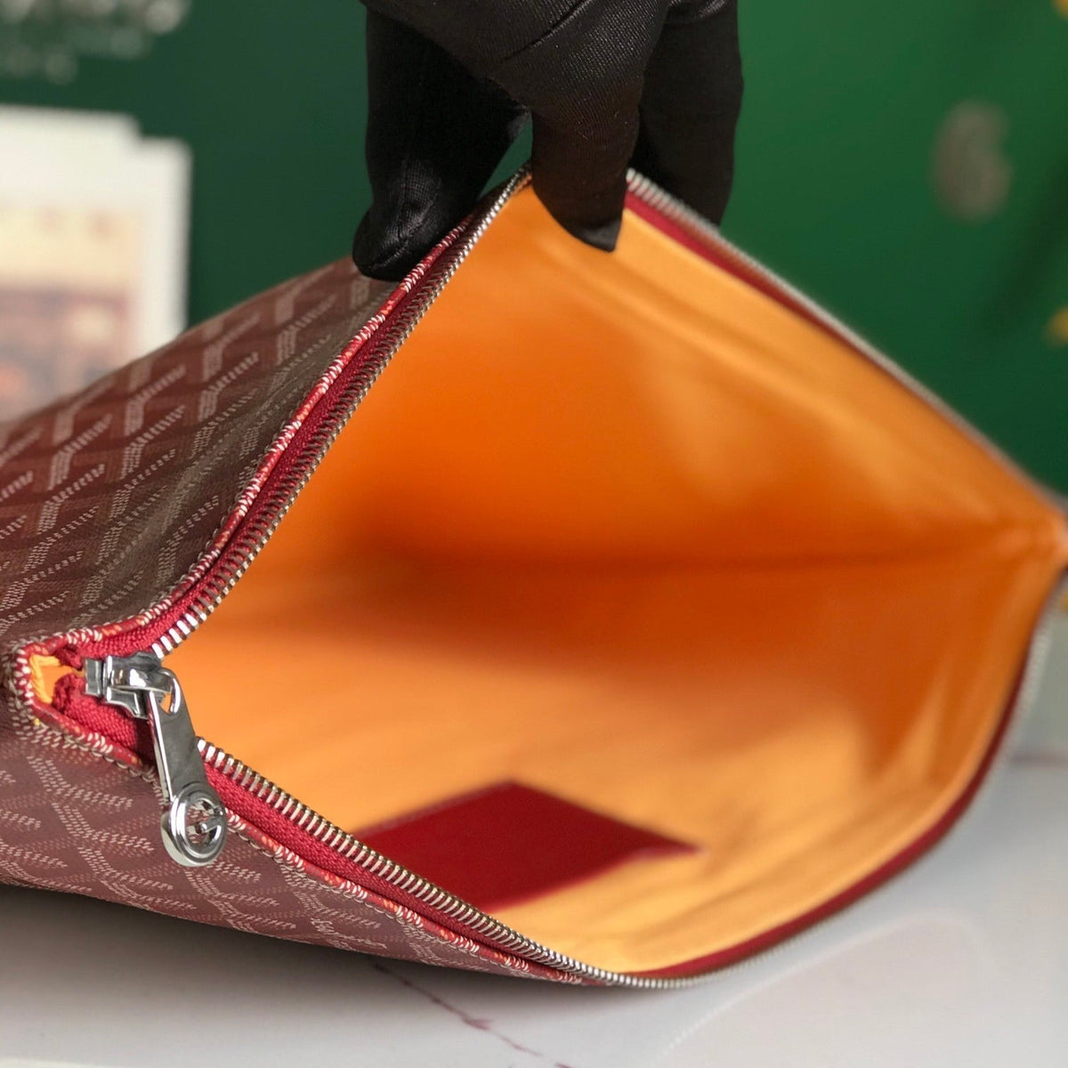 SÉNAT MGM POUCH 40 IN MONZA RED GOYARDINE CANVAS