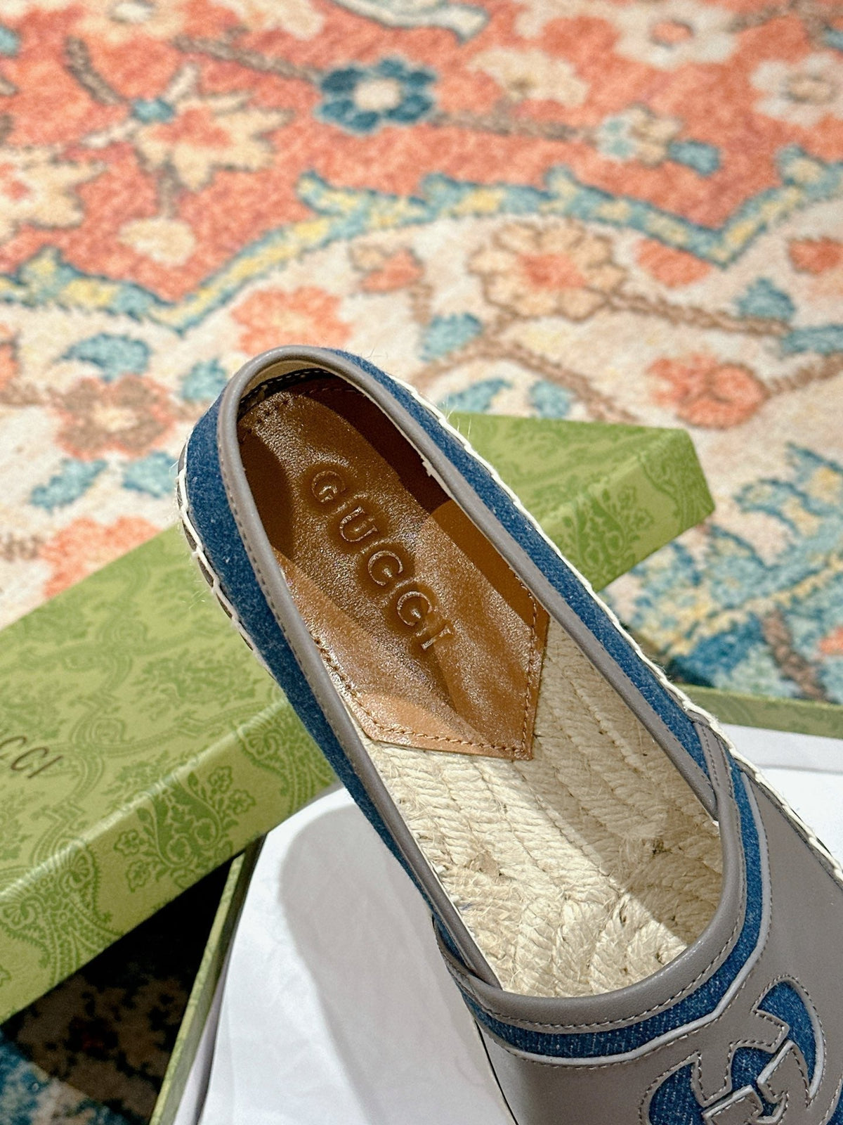 GG ESPADRILLES SLIP - ON AEGEAN CANVAS
