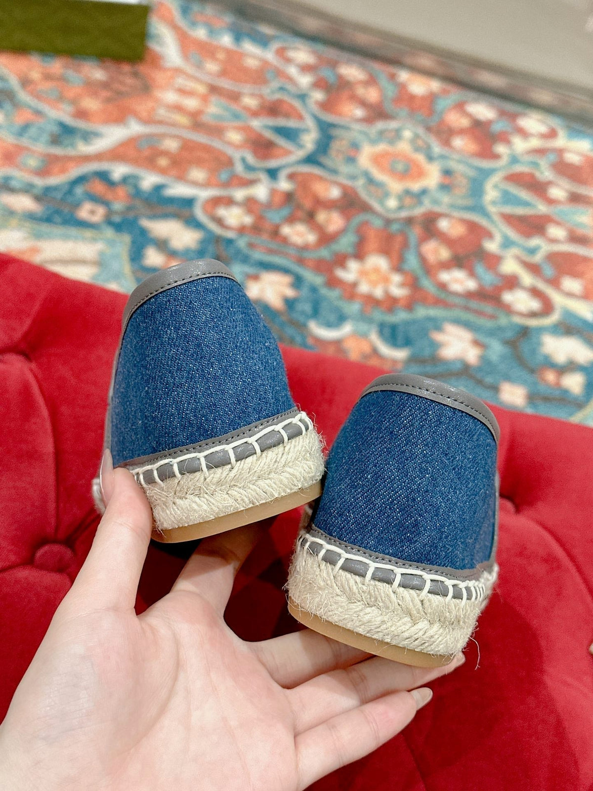 GG ESPADRILLES SLIP - ON AEGEAN CANVAS