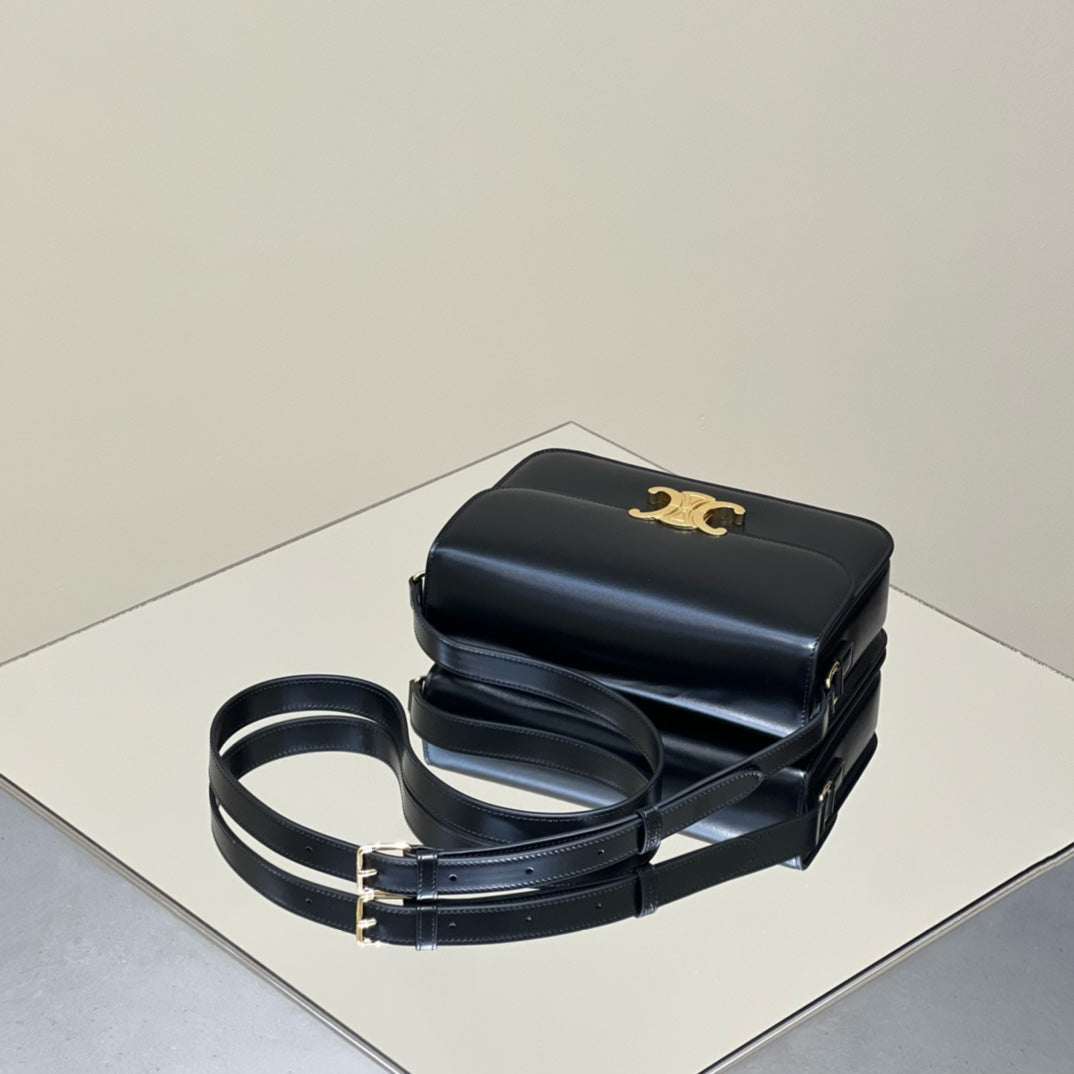 MINI CLAUDE 22 SHINY CALFSKIN BLACK