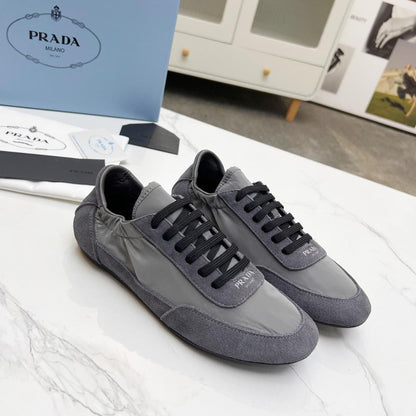 COLLAPSE SNEAKERS IN GRAY SUEDE AND NYLON