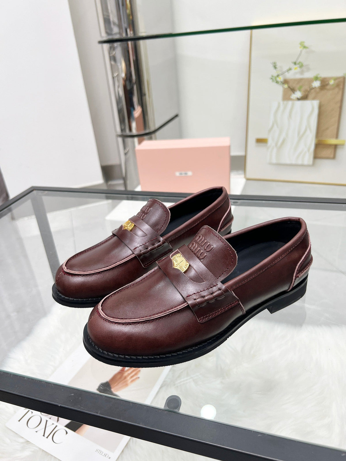 PENNY LOAFERS IN DARK BROWN CALFSKIN