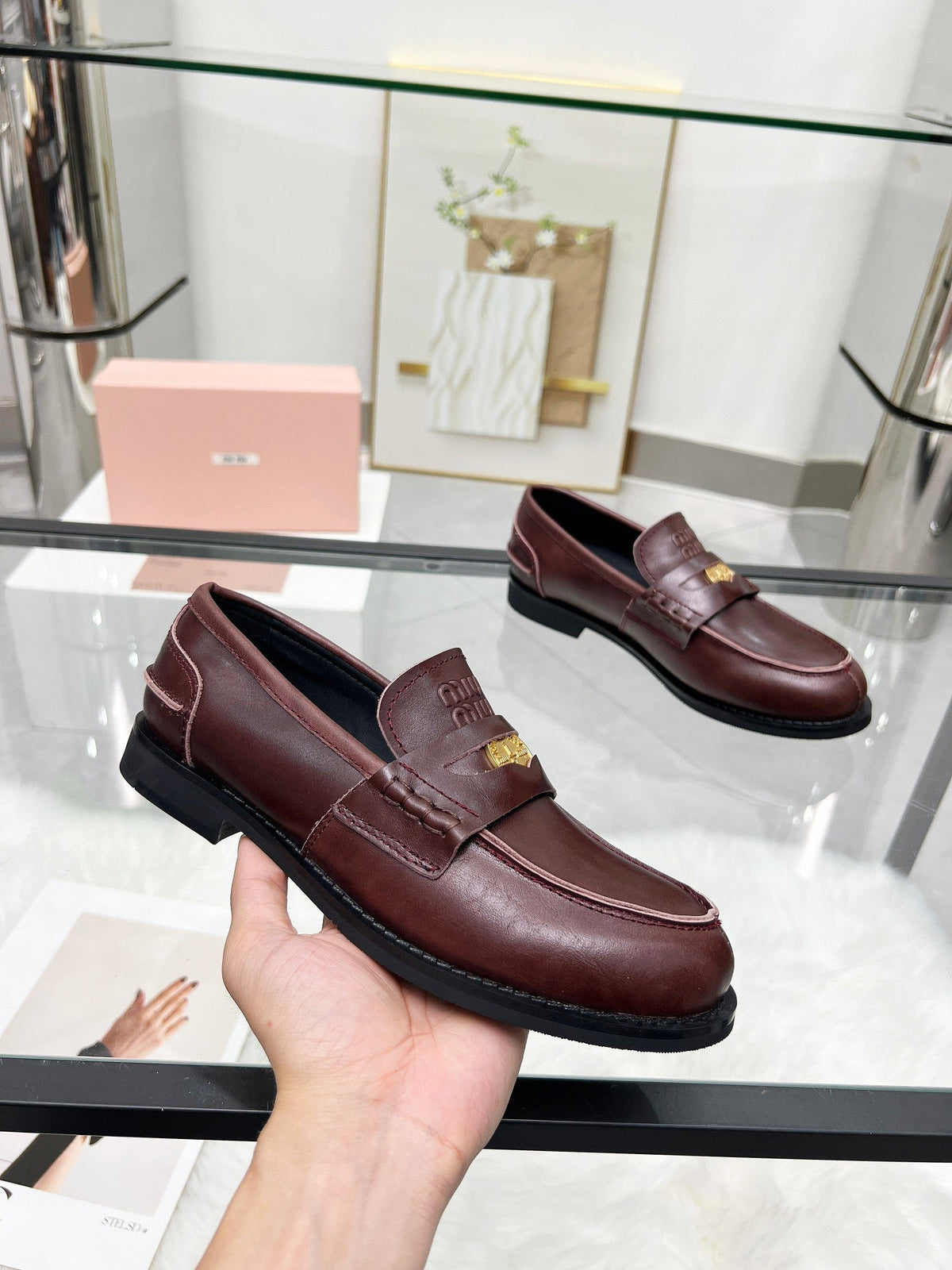 PENNY LOAFERS IN DARK BROWN CALFSKIN