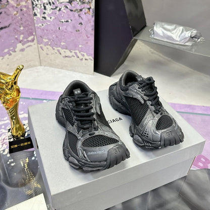 STAPLER SNEAKER IN BLACK MIX GRAY POLYURETHANE AND MESH