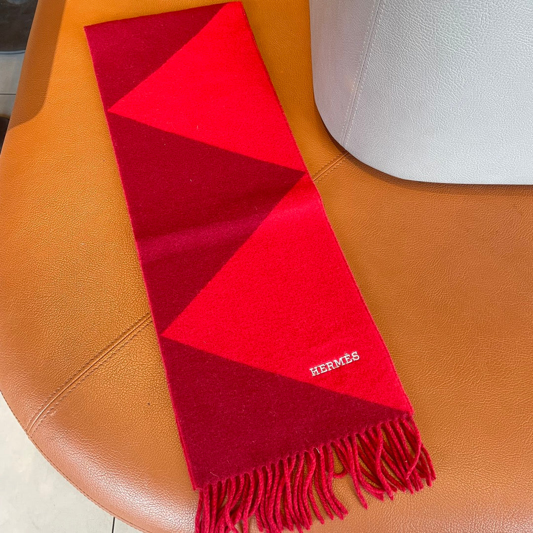SCARF 150 CM IN CRIMSON RED CASHMERE