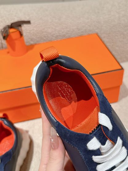 MAINLAND SNEAKER IN NAVY BLUE SUEDE AND CALFSKIN 959294
