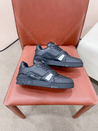 TRAINER SNEAKER IN BLACK CALFSKIN